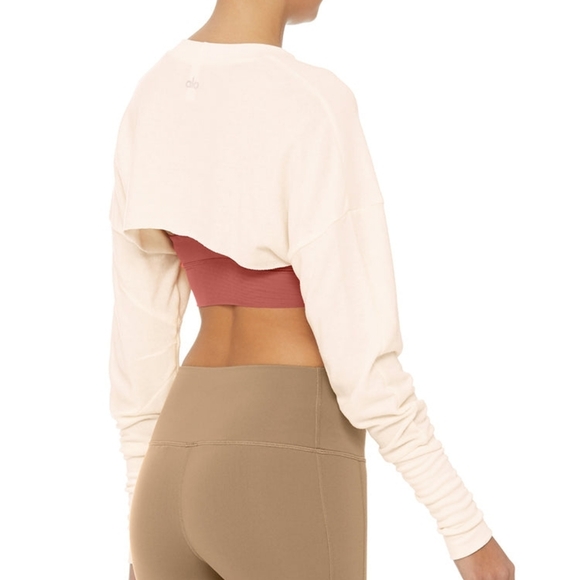 Alo Mega Crop Yoga Top - Picture 2 of 10